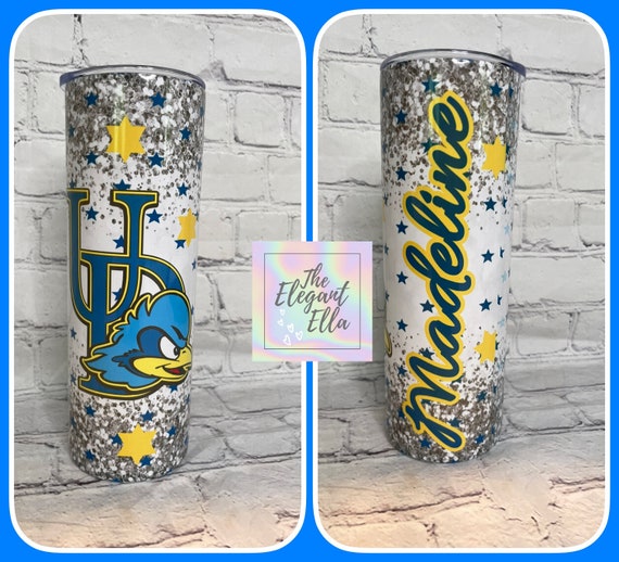 College logo tumbler, college bed party, college merch, custom college tumbler