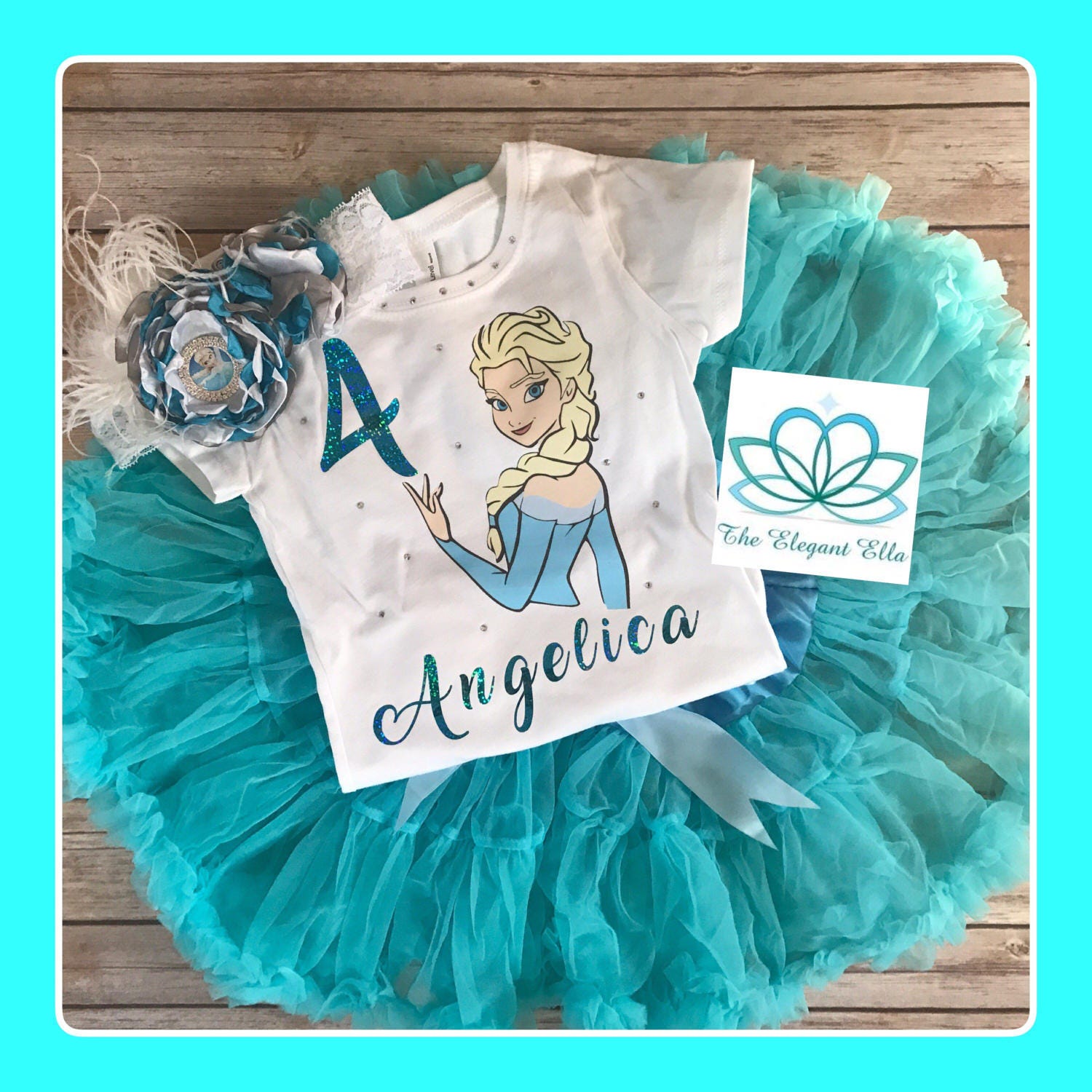 personalized elsa birthday shirt