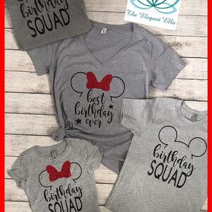 Disney birthday shirt, best birthday ever, Disney birthday squad shirts image 3