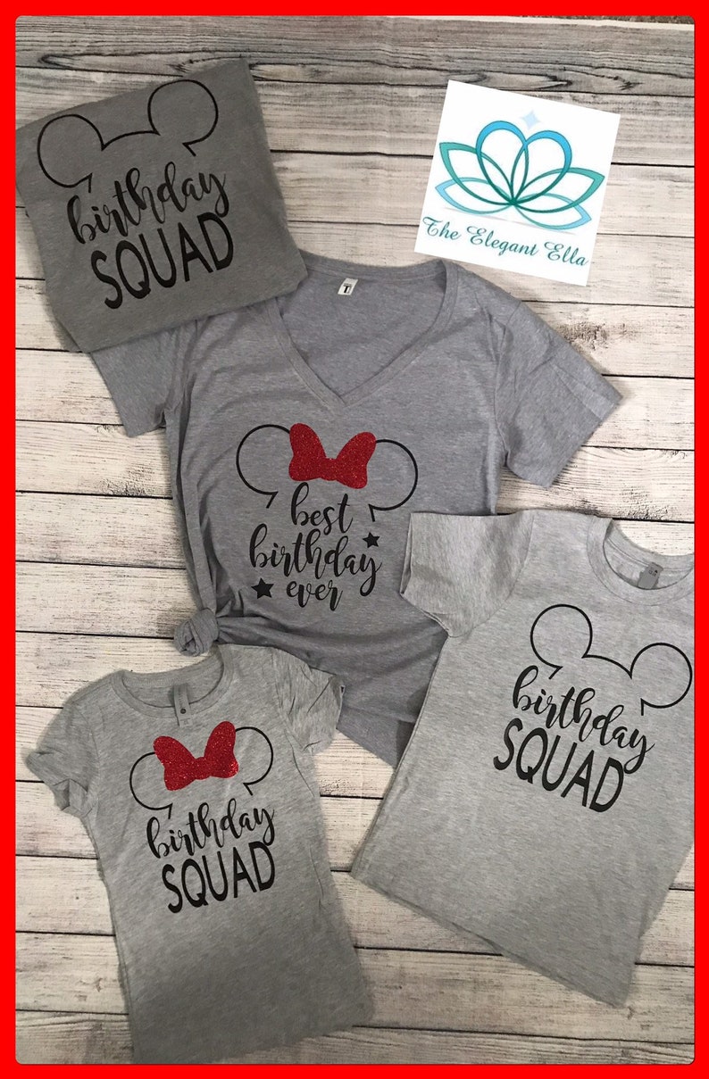 Disney birthday shirt, best birthday ever, Disney birthday squad shirts image 3