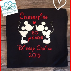 Customizable Disney Anniversary T-Shirt - Personalized with Years & Date, Perfect Disney Lovers Gift image 5