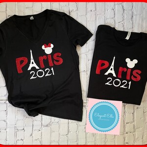 Disney Paris shirt, Paris Disney Family shirts 2024, Paris Mickey and Minnie mouse shirts, paris family vacation shirts image 4