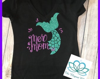 MerMom shirt, mermaid mom shirt, merdad