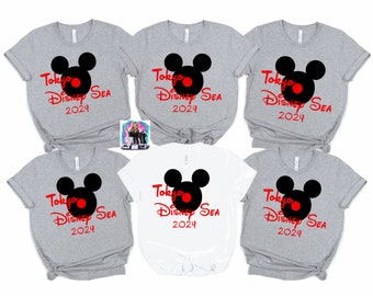 Disney TOKYO SEA shirt, Tokyo Disney Sea  Family shirts, Tokyo SEA Mickey and Minnie mouse shirts, Tokyos Disney Sea family vacation shirts