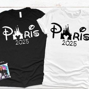Disney Paris shirt 2025, Paris Disney Family shirts, Paris Mickey and Minnie mouse shirts, paris family vacation shirts