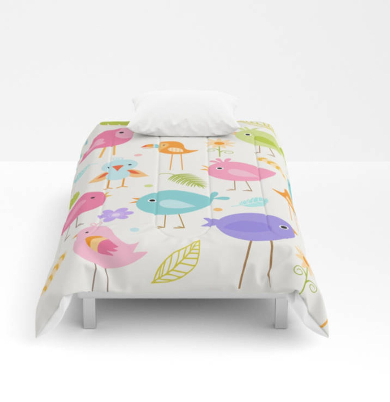 Birds Duvet Cover Birds Comforter Birds Bedding Birds Etsy