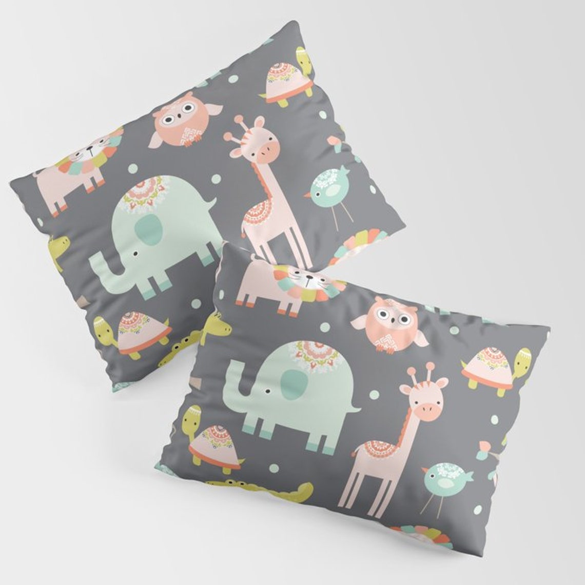 Animals Pillow Safari Animal Pillow Kids Throw Pillow Etsy