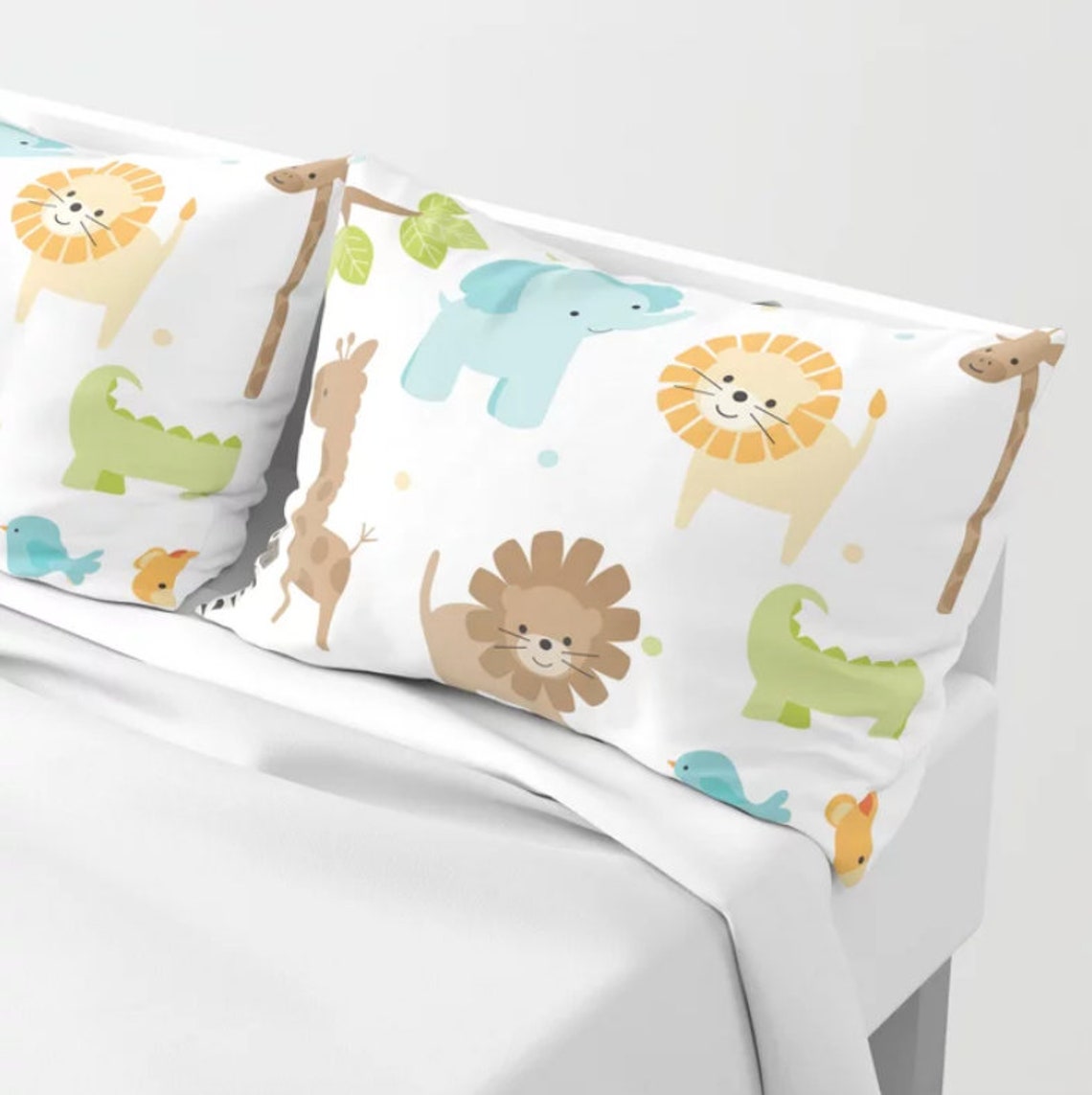 Jungle Animal Throw Pillow Safari Pillow Kids Pillow Cover Etsy