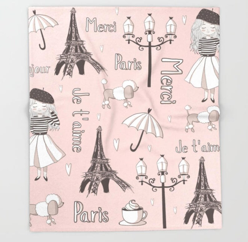 Paris Blanket Paris Throw Blanket France Blanket French Etsy