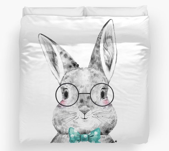 Rabbit Duvet Cover Bunny Duvet Cover 