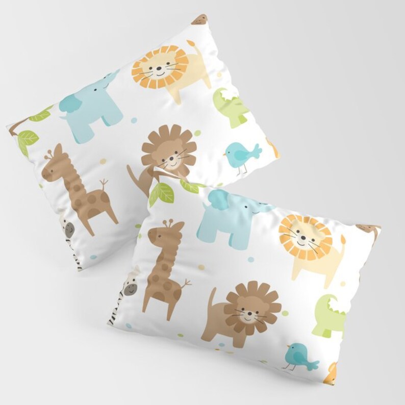 Jungle Animal Throw Pillow Safari Pillow Kids Pillow Cover Etsy
