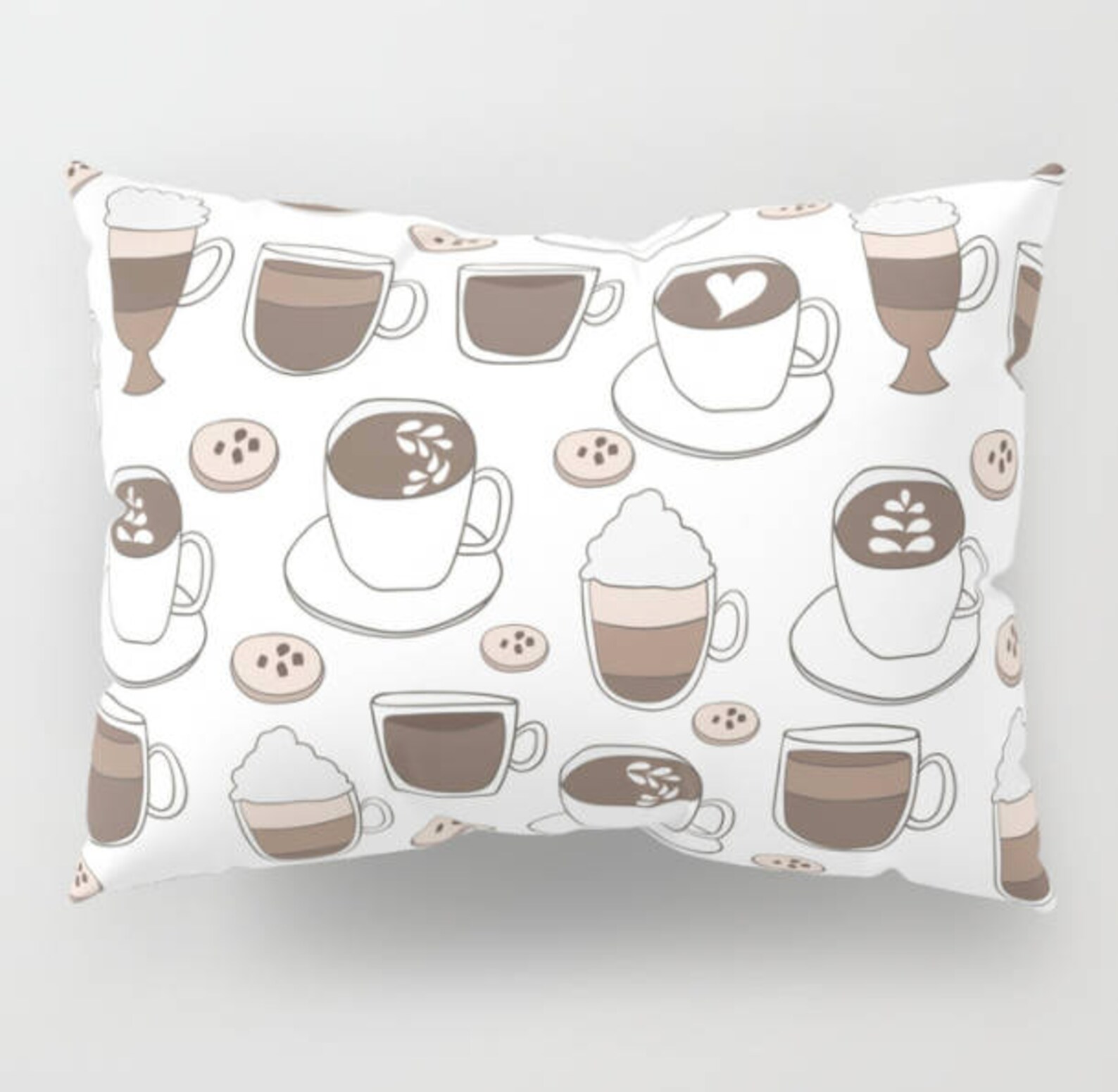 Coffee Pillow Cafe Pillow Coffee Lover Gift Coffee Addict Etsy