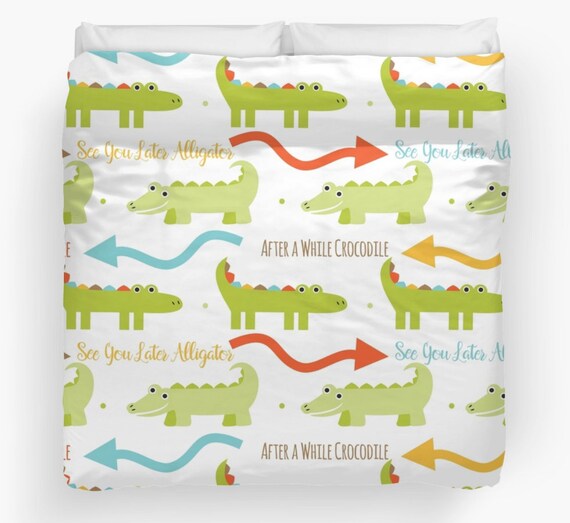 Alligator Duvet Alligator Comforter Crocodile Duvet Etsy