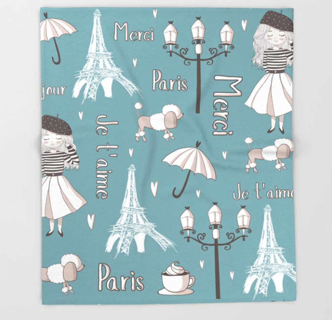 Paris Blanket Paris Throw Blanket France Blanket French Etsy