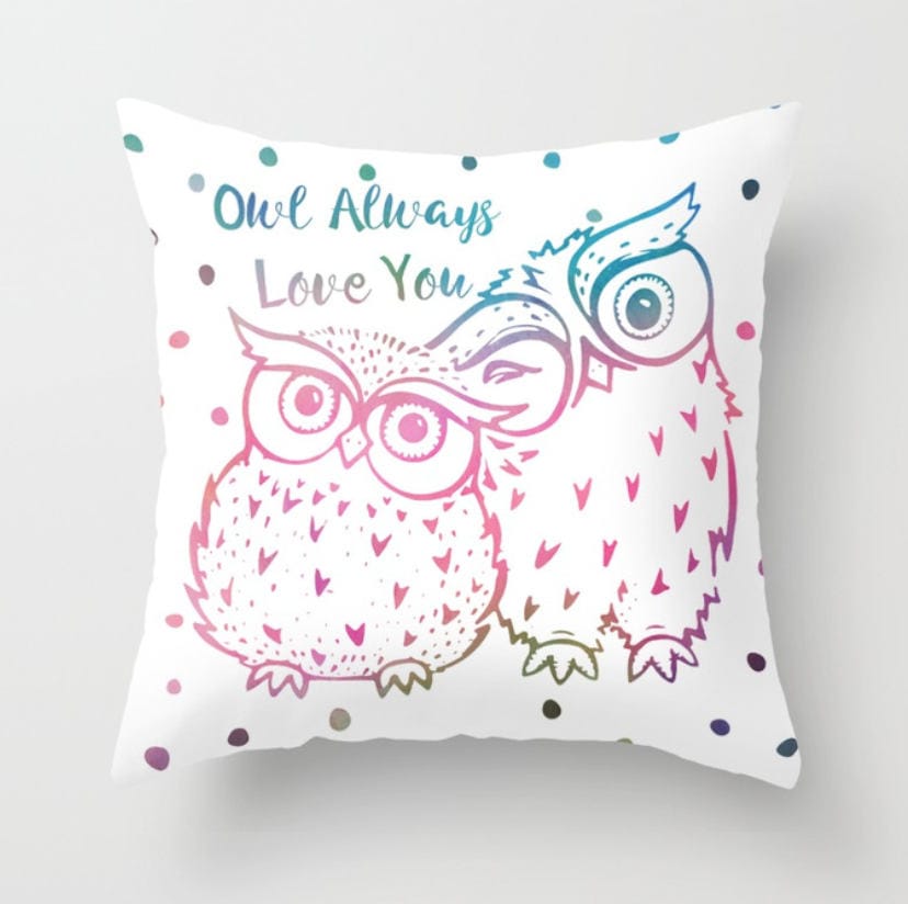 Owl Always Love You, Owl Pillow Cover, Owl Throw Pillow, Owl Pillow Cover, Birds Pillow, Bird Pillow