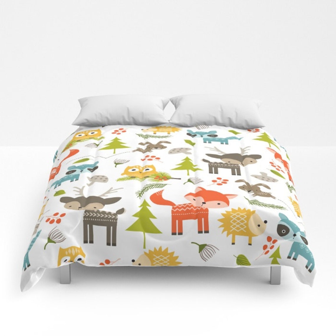 Animals Duvet Cover Animal Duvet Animals Bedding Animals Etsy