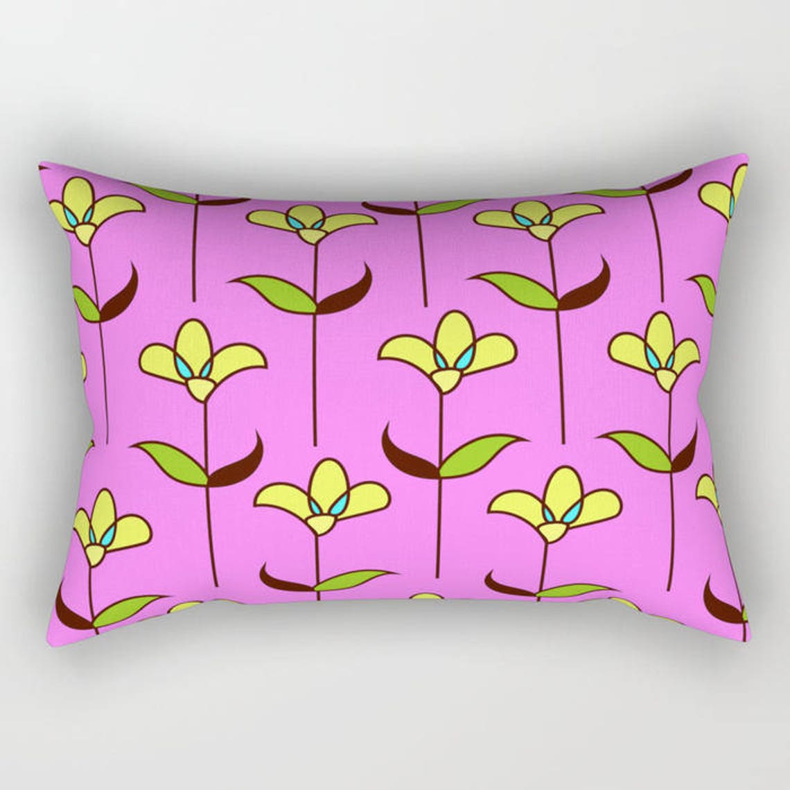 Flowers Pillow Tulip Pillow Flower pillow cover flower Etsy