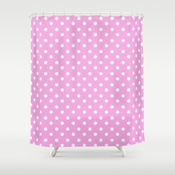 Polka Dot Shower Curtain Dots Shower Polka Dot Bathroom Etsy