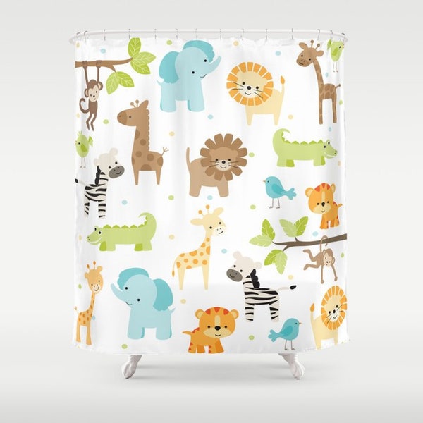 Kids Shower Curtain Etsy