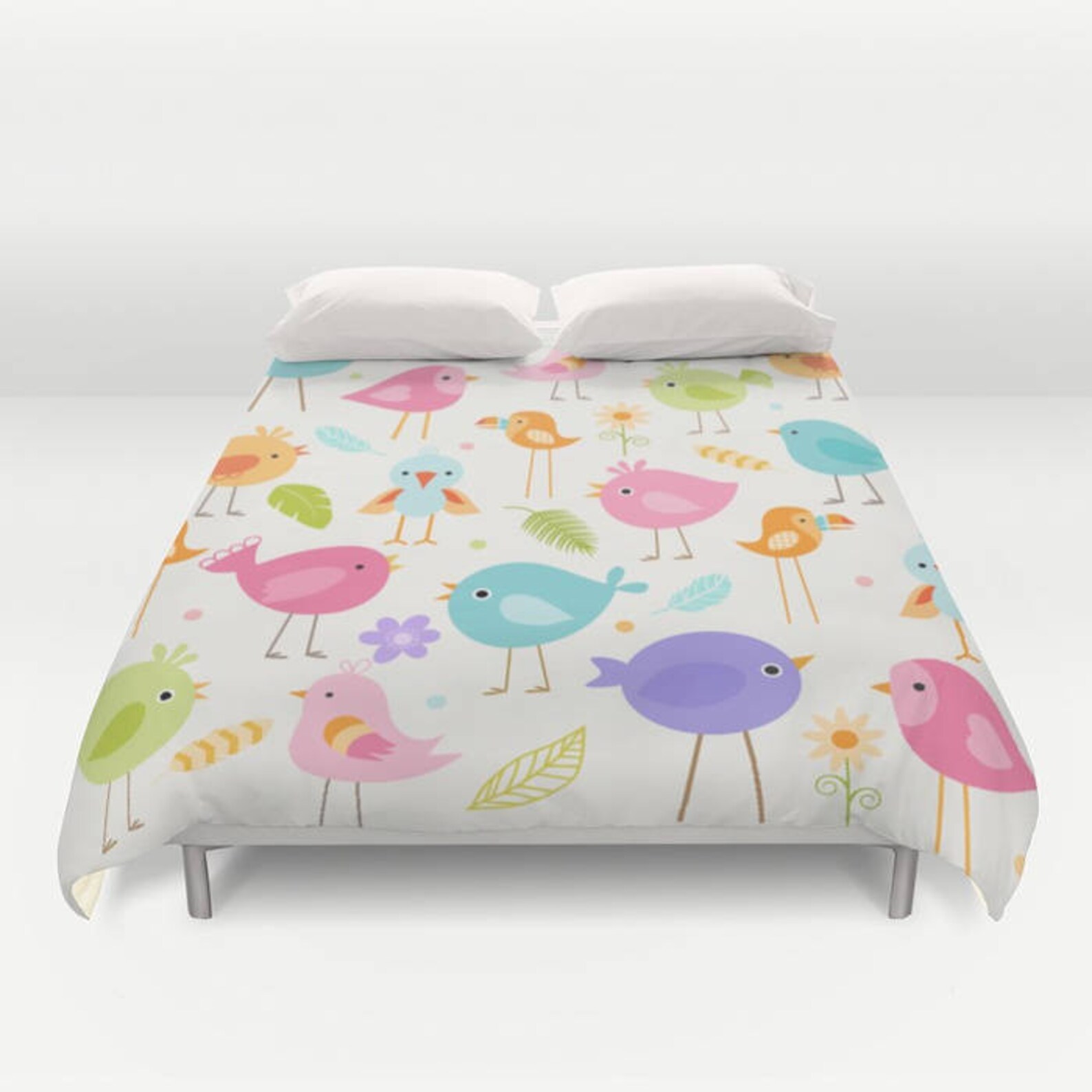 Birds Duvet Cover Birds Comforter Birds Bedding Birds Etsy