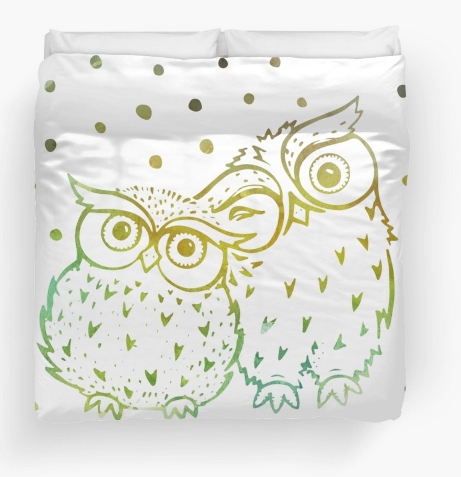 Owls Duvet Cover, Owl Bedding, Owl Comforter, Owl Duvet, Bird Duvet