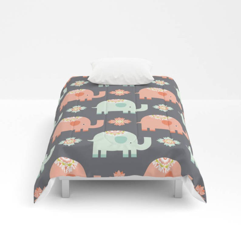 Elephant Duvet Cover Elephants Duvet Elephant Bedding Etsy