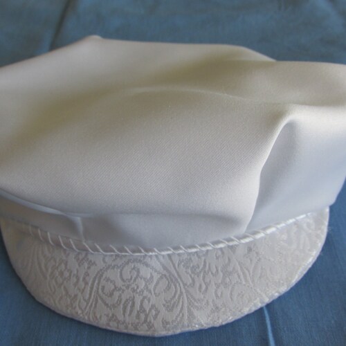 Baby Boy Christening Silk Cap Baptism Hat Boys Silk Etsy