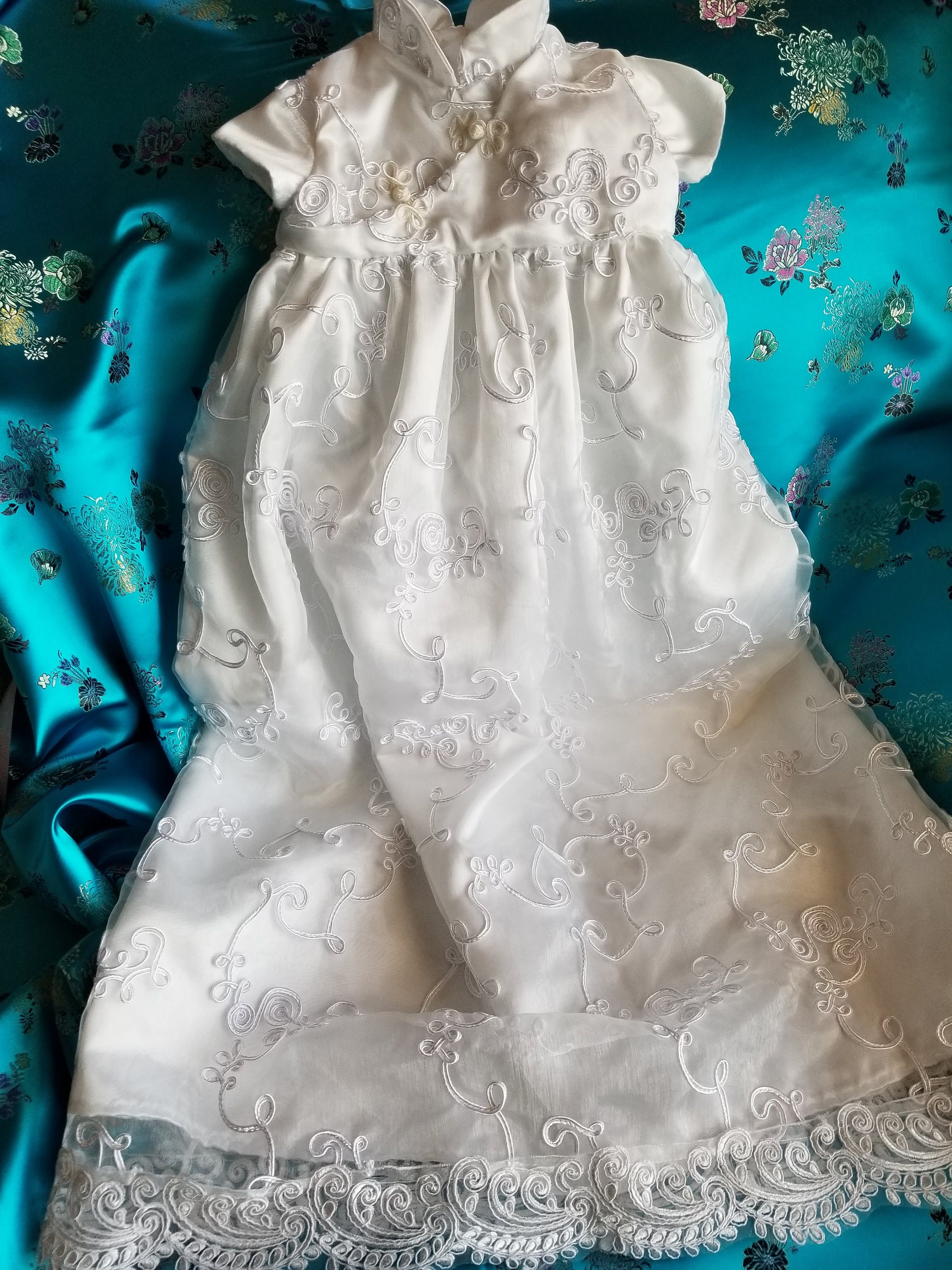 Asian style Christening/Baptism/Blessing or special Occasion gown,