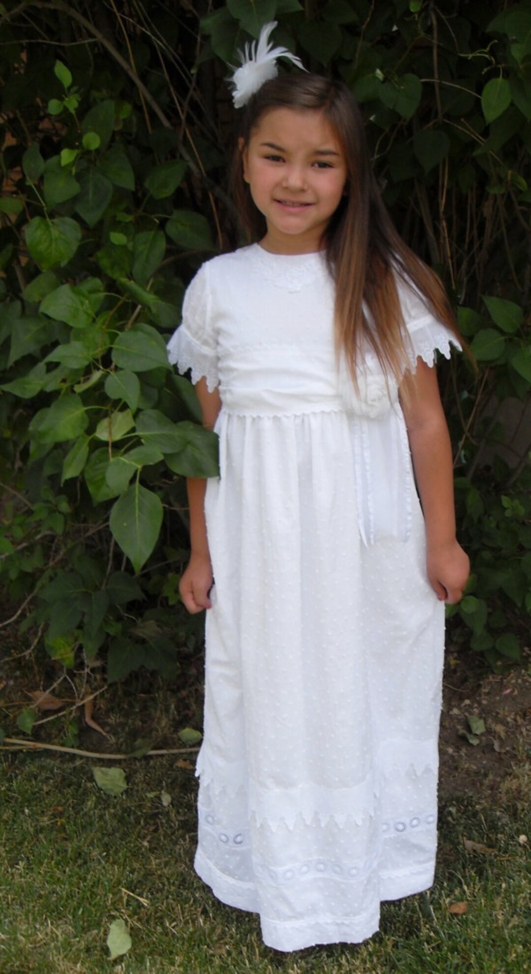 First Communion Flower Girl Special Occasion or LDS Baptism - Etsy