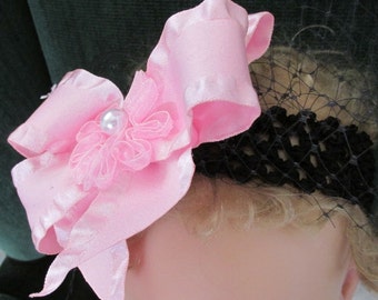 Headband to match baby girls "My Little Black Dress" outfit