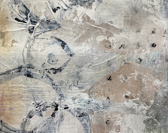 One of a kind Original Art. Acrylic Mixed Media Expressive Art Painting on Heavyweight Acid Free Paper. 8 x 12.