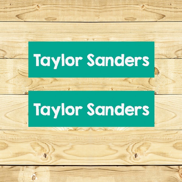Iron on Name Labels - Customized Clothing Labels for Daycare  School Camps Nursing Home -  019