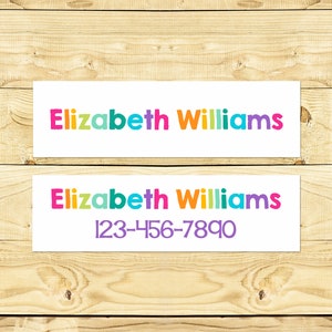 Iron on Name Labels - Customized Clothing Labels for Daycare  School Camps Nursing Home - 024