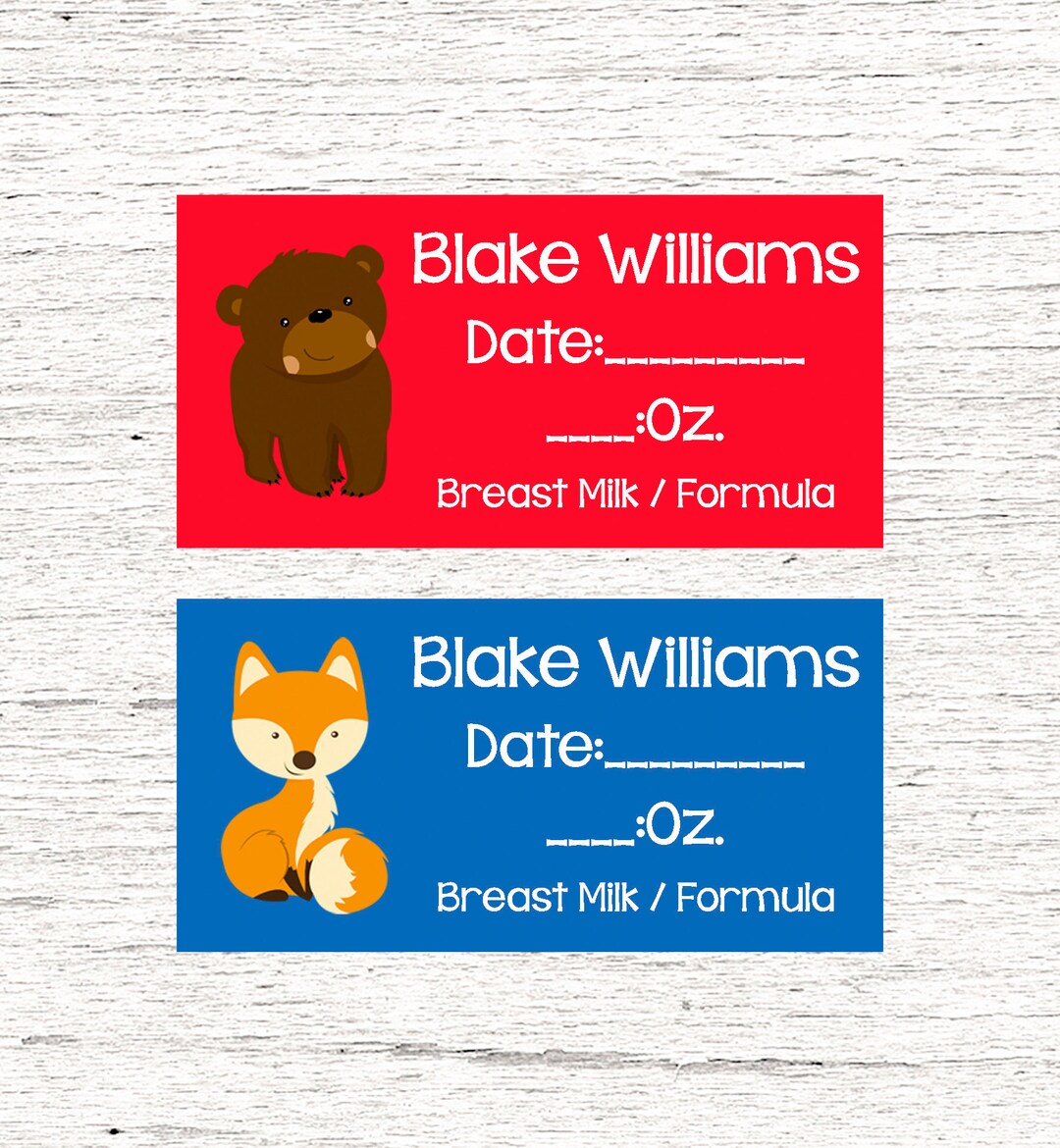 80 Dishwashersafe Removable Baby Bottle Labels Personalized Etsy