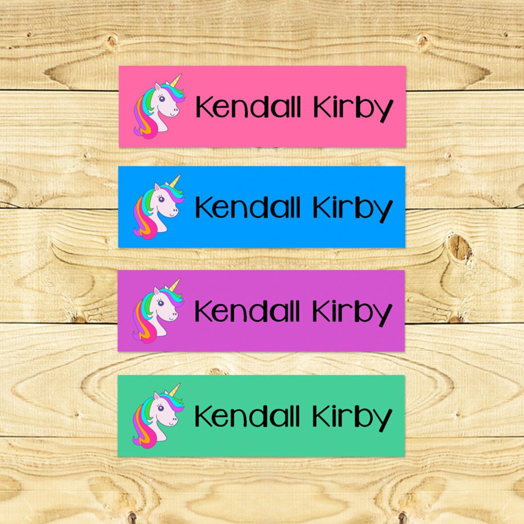 Iron on Name Labels Customized Clothing Labels for Daycare School Camps