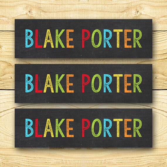 Paper & Party Supplies Custom Iron on Clothing Labels Personalized Iron