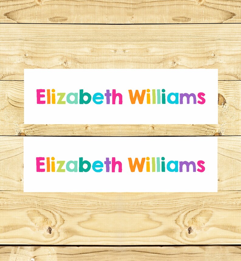 Iron on Clothing Labels Personalized Iron on Tags Daycare Name Etsy