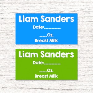 Dishwasher-Safe Removable Baby Bottle Labels - Personalized breast milk daily date labels for daycare -  003