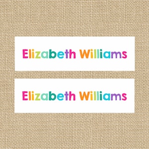 Sticker Labels Variety Pack | Skinny Circle Labels, Iron on Labels, Waterproof Decals for School Daycare and Camp | 024