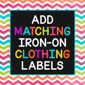 Add Matching Iron-On Clothing Labels