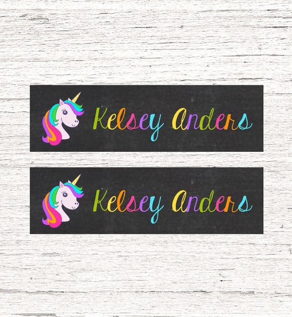 Vinyl Sticker Waterproof Decal GT Graphics Unicorn Cute Rainbow
