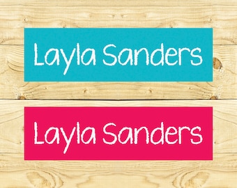 Iron on Name Labels - Customized Clothing Labels for Daycare  School Camps Nursing Home -  018