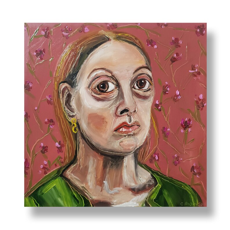 Agnes - shops Original art portrait oil painting