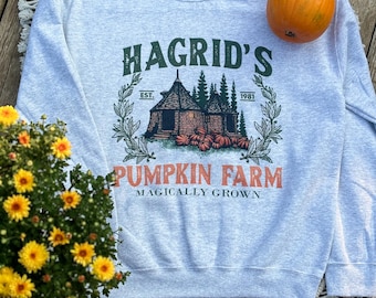 Hagrid's Pumpkin Patch Sweatshirt, Wizard Halloween Shirt