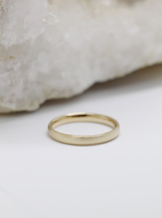 ZenJewels Plain Comfort Fit Wedding Band Solid 14k White Gold Ring Polished Finish 3 mm