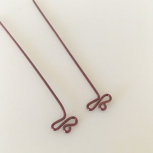 Handmade Fancy Head Pins Jewelry Supplies Findings Earring DIY Kit Copper Earwires image 2