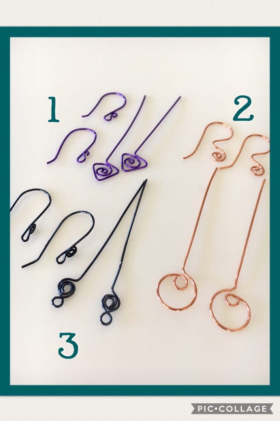 Handmade Fancy Head Pins Jewelry Supplies Colored Earring Etsy