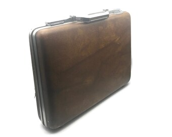 hard shell leather briefcase