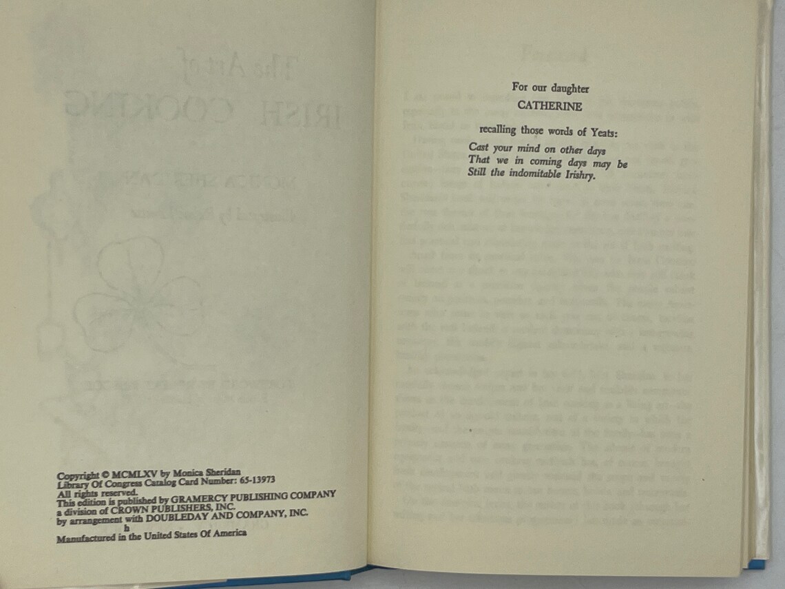 1960s Vintage Cookbook the Art of Irish Cooking 1965 Etsy