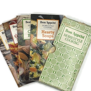 Vintage Bon Appetit Cookbooks: 1980s Home Style Cooking Set